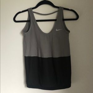 Nike Tennis Tank XS Grey + Black
